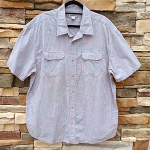 Magellan Outdoors Mens Button Down Short Sleeve 3XL Shirt